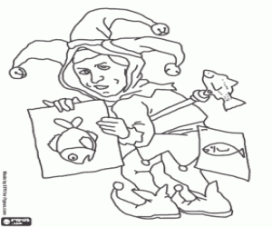 για ζωγραφική Την ημέρα αστεία, 1η Απριλίου