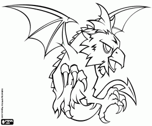 για ζωγραφική Το Cockatrice, ένα μυθικό πλάσμα