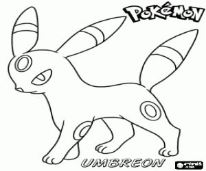 για ζωγραφική Το Pokemon Umbreon