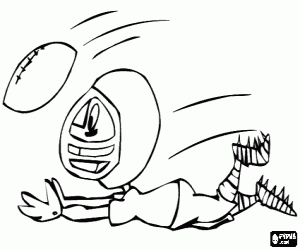 για ζωγραφική Το wide receiver πιάνει την μπάλα