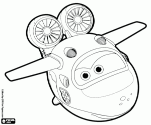 για ζωγραφική Το αεροσκάφος Mira από Super Wings