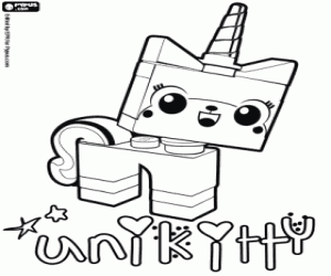 για ζωγραφική Το γατάκι μονόκερος Unikitty
