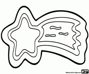 για ζωγραφική Το κουλουράκι ως Χριστούγεννα αστέρι