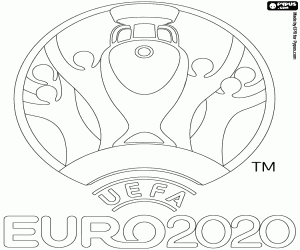 για ζωγραφική Το λογότυπο του UEFA Euro 2020
