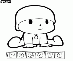 για ζωγραφική Το μικρό αγόρι Pocoyo