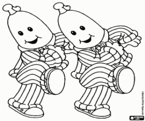 για ζωγραφική Το μπανάνες με πιτζάμες τους Β1 και Β2