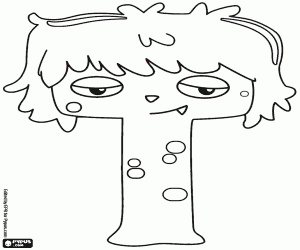 για ζωγραφική Το νεαρό τέρας της το γράμμα T