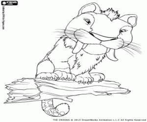 για ζωγραφική Το παράξενο τίγρη από το Οι Κρουντς