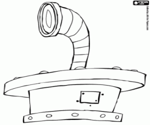 για ζωγραφική Το περισκόπιο του υποβρυχίου