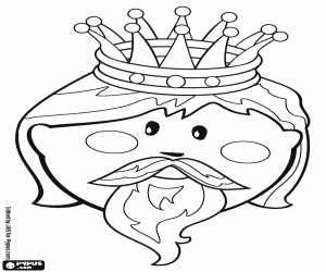 για ζωγραφική Το πρόσωπο του βασιλιά Γκασπάρ