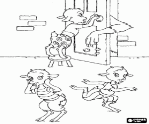 για ζωγραφική Το πόδι του λύκου με αλεύρι