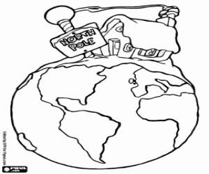 για ζωγραφική Το σπίτι του Αϊ Βασίλη