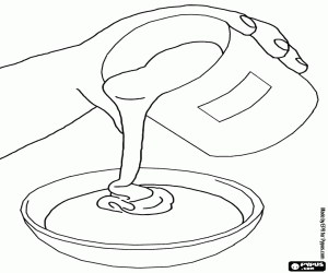 για ζωγραφική Το συμπυκνωμένο γάλα είναι πολύ γλυκό