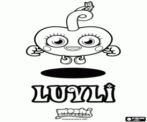 για ζωγραφική Το τέρας Luvli, Moshi Monsters
