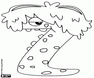 για ζωγραφική Το τέρας της το γράμμα Z