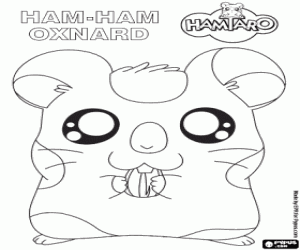 για ζωγραφική Το χάμστερ Oxnard, φίλος του Hamtaro