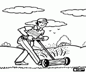 για ζωγραφική Τον κηπουρό του γηπέδου γκολφ