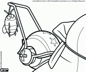 για ζωγραφική Του Λευκός Καπνός σαλιγκάρι κέλυφος με ένα έντομο