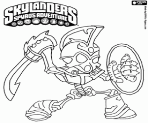 για ζωγραφική Τους ζωντανούς νεκρούς Skylander Chop Chop