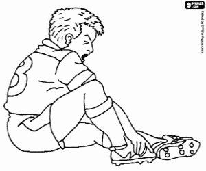 για ζωγραφική Τραυματίες ποδοσφαιριστής