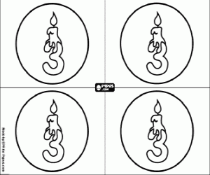 για ζωγραφική Τρεις γενέθλιά, πρόσκληση