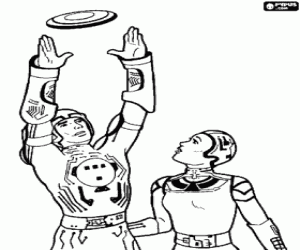 για ζωγραφική Τρον και Yori με το ελαφρύ δίσκο