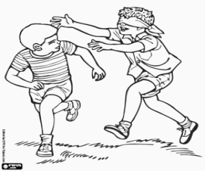 για ζωγραφική Τυφλόμυγα, ένα παραδοσιακό παιχνίδι