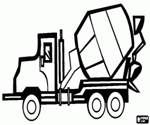 για ζωγραφική Φορτηγό συγκεκριμένων αναμικτών