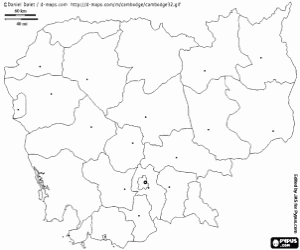 για ζωγραφική Χάρτη της Καμπότζης