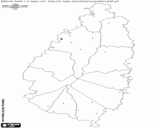 για ζωγραφική Χάρτης Αγίας Λουκίας