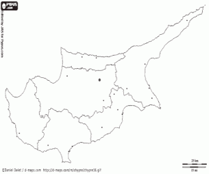 για ζωγραφική Χάρτης Κύπρου