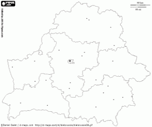 για ζωγραφική Χάρτης της Λευκορωσίας