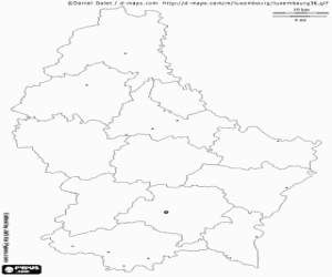 για ζωγραφική Χάρτης του Λουξεμβούργου