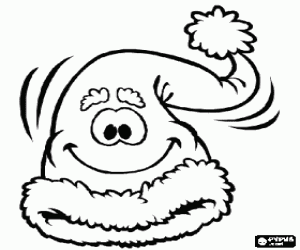 για ζωγραφική Χαμογελαστός καπέλο Άγιος Βασίλης