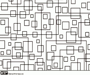 για ζωγραφική Χαοτική μοτίβο με τετράγωνα