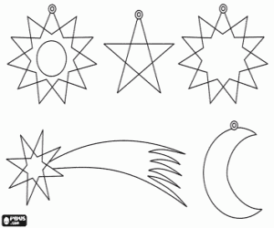 για ζωγραφική Χριστουγεννιάτικα στολίδια για να κολλήσει