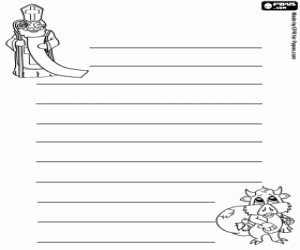 για ζωγραφική Χριστουγεννιάτικη επιστολή με Αγίου Νικολάου