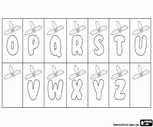 για ζωγραφική Χριστούγεννα αλφάβητο με αρκουδοπούρναρο