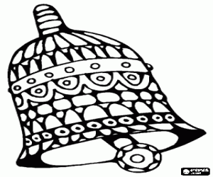 για ζωγραφική Χριστούγεννα κουδούνι για με γεωμετρία