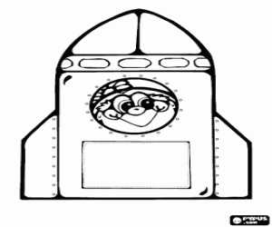 για ζωγραφική πύραυλος με επιβάτη